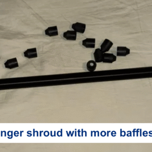 Longer shroud with more baffles