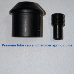 Pressure tube cap and hammer spring guide for Rifles
